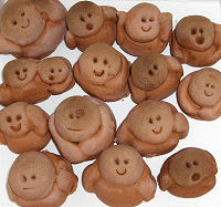 Salt dough figures.